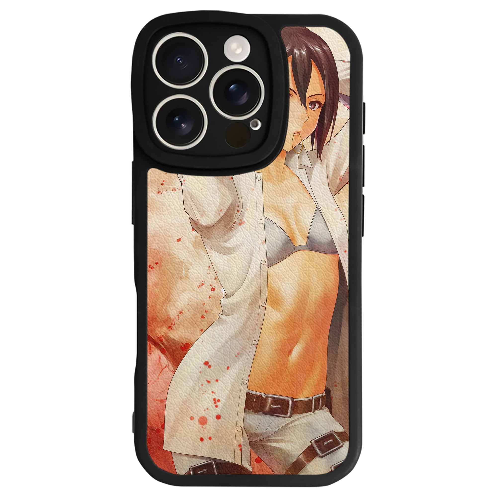 （画像用） 進撃の巨人 Attack on Titan 【iPhone 16シリーズ対応】シリコンスマホケース（レザー調） 材質：シリコン